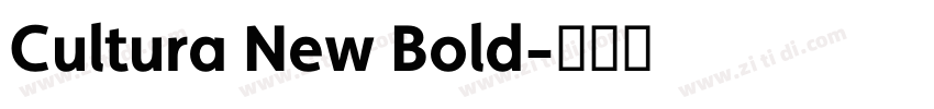 Cultura New Bold字体转换